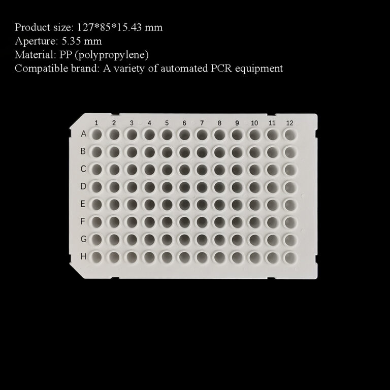 3.  White, Half-skirted,  PCR Plate, 0.1mL,