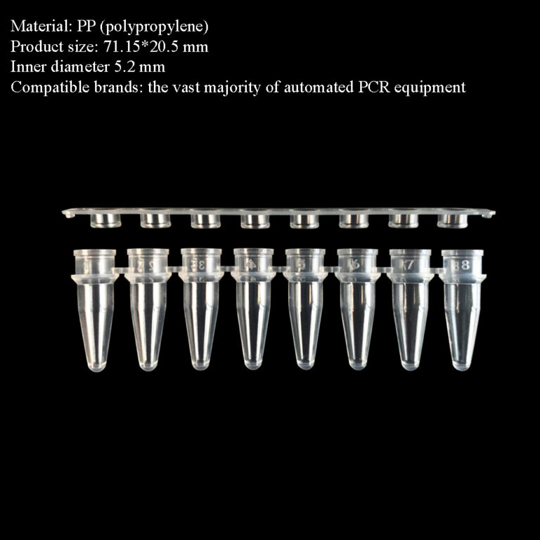 10. $ 60; PCR 8-Strip Tubes with caps, Transparent, 200 μL; High quality