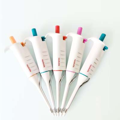 1.-2 High Quality Measuring Coloured Adjustable Repetitive Pipette Five Fixed Volume Micropipette